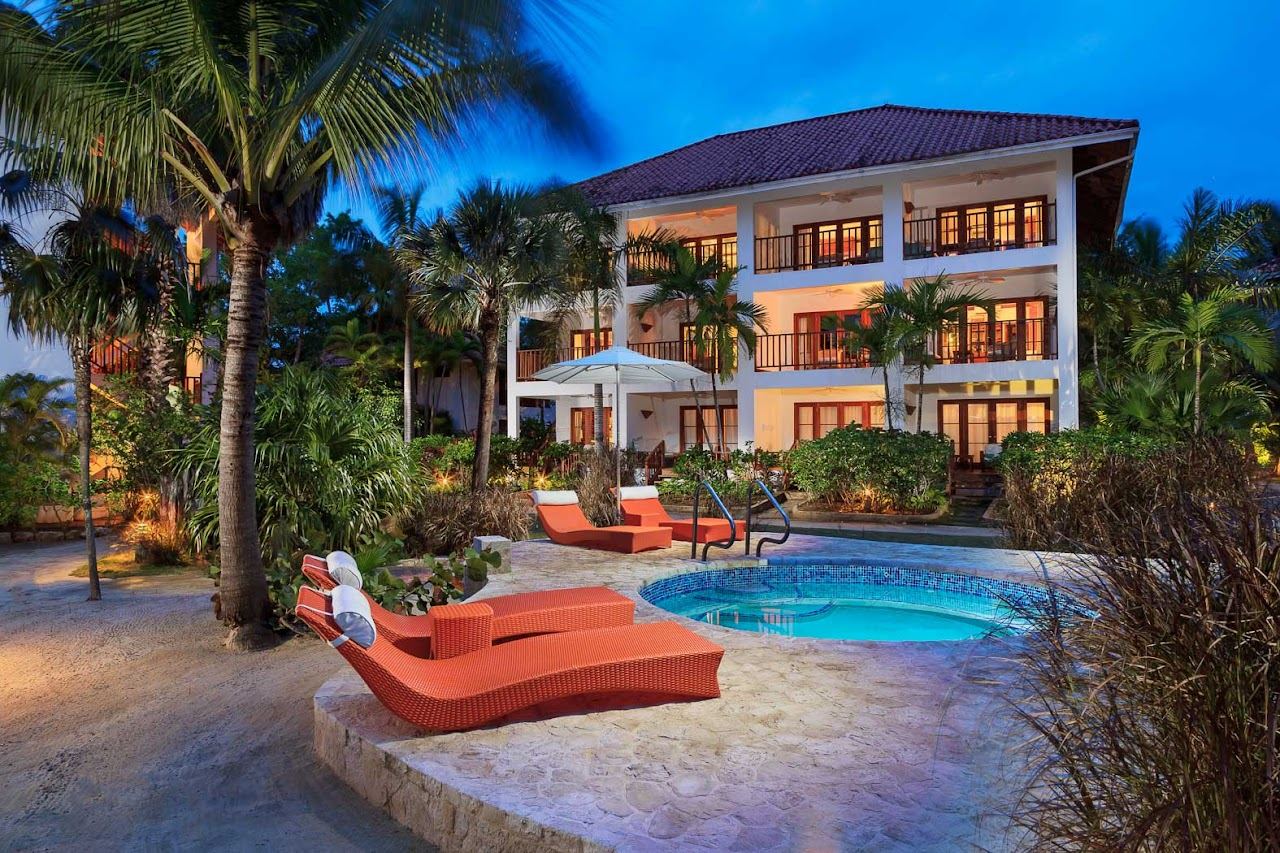 The Seven Mile Beach shore at Couples Swept Away in Negril Jamaica