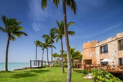 The marina and beach at Sanctuary Cap Cana in the Dominican Republic