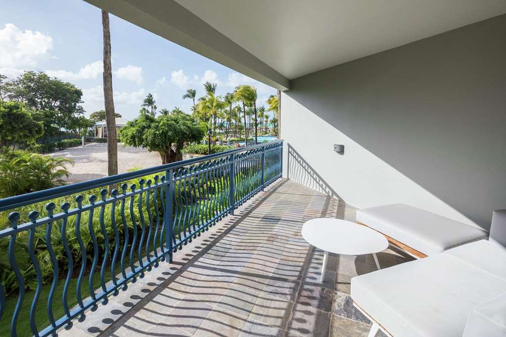 The lively high rise resort strip and beach bars along Palm Beach in Aruba