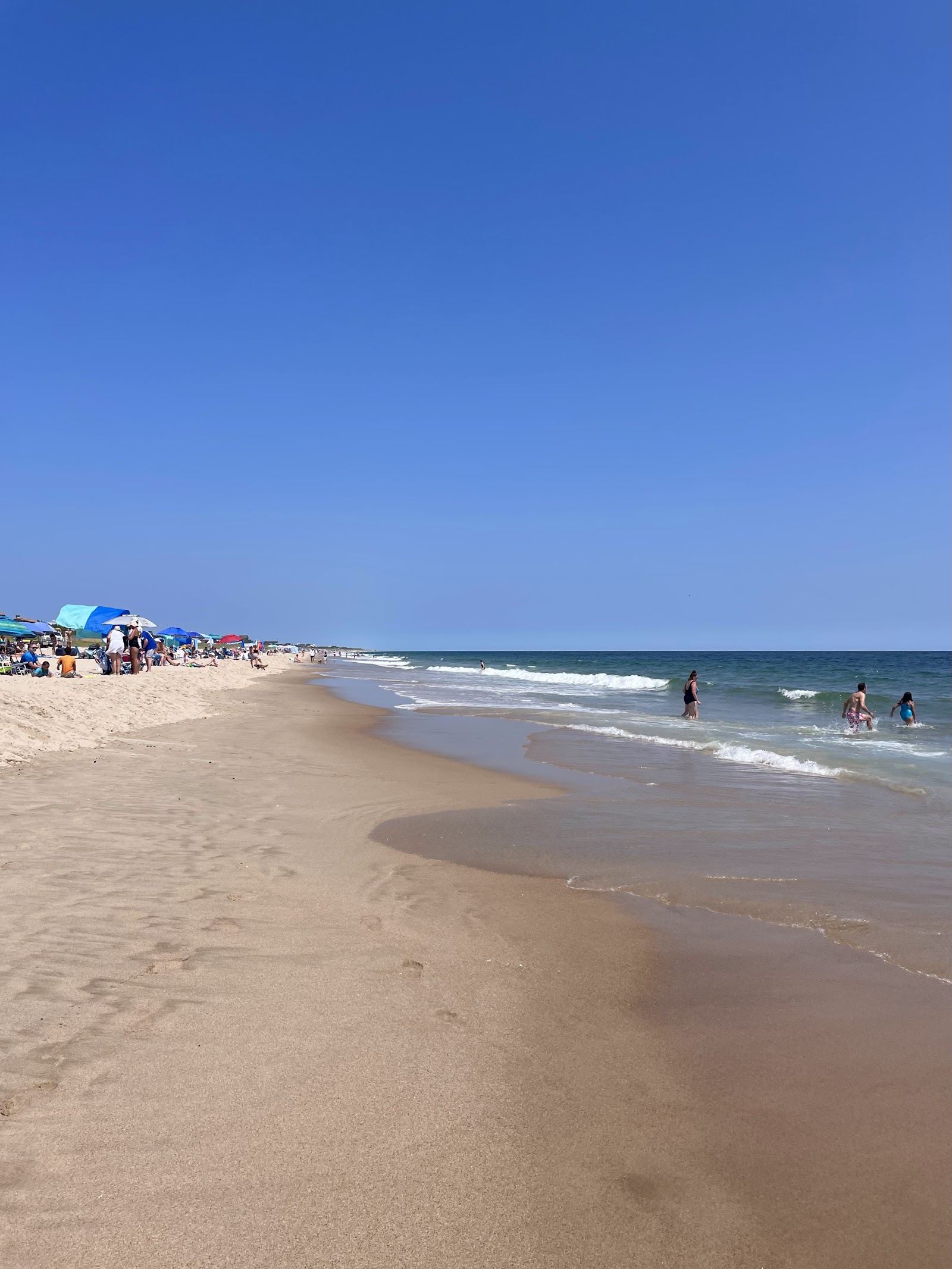 The ocean beach at Atlantic Avenue in Amagansett