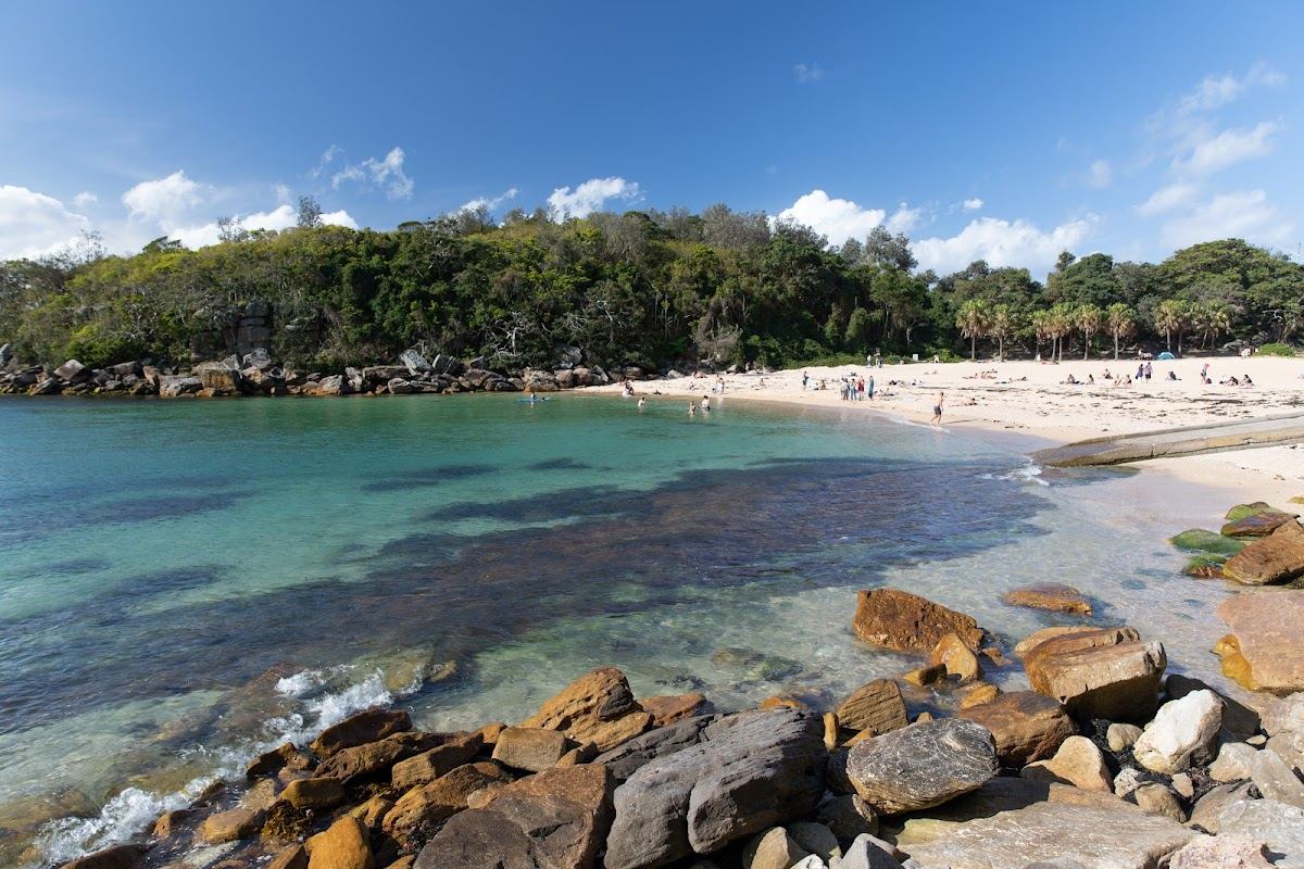 The sheltered cove of Shelly Beach inside Cabbage Tree Bay at Manly