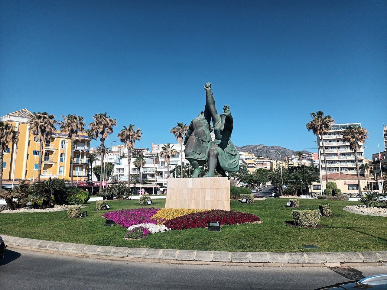 Bajondillo beach in central Torremolinos, Costa del Sol