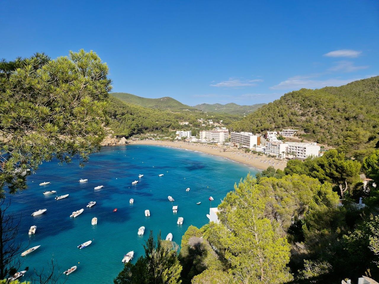 The quiet bay and old Ibiza feel of Cala San Vicente