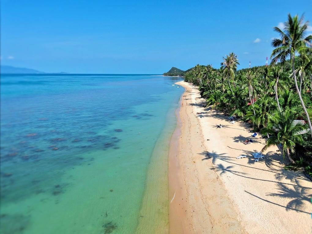 Map view of Bang Por Beach on the northwest coast of Koh Samui