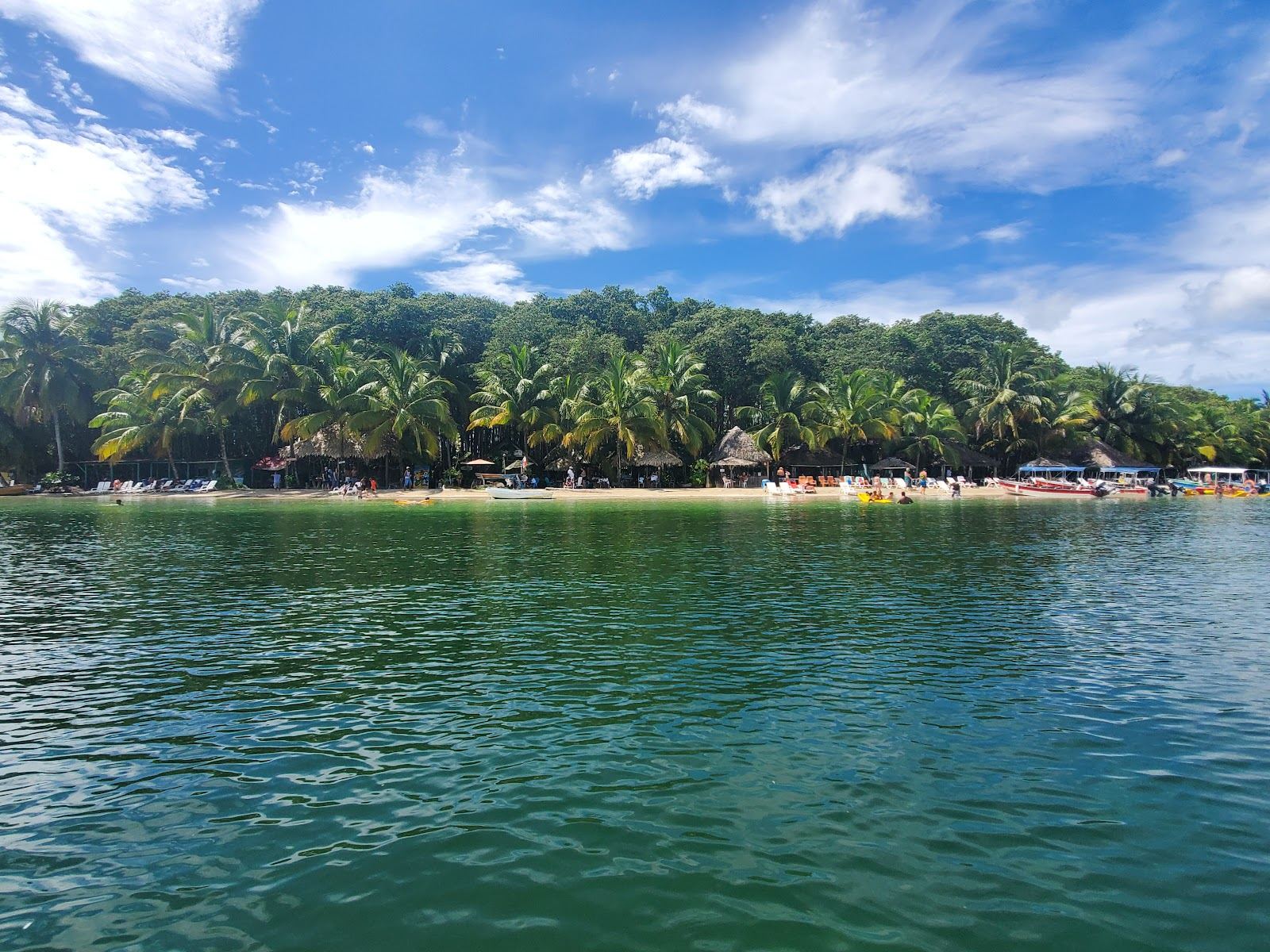 Calm shallow water at Starfish Beach, the gentle family choice in Bocas del Toro