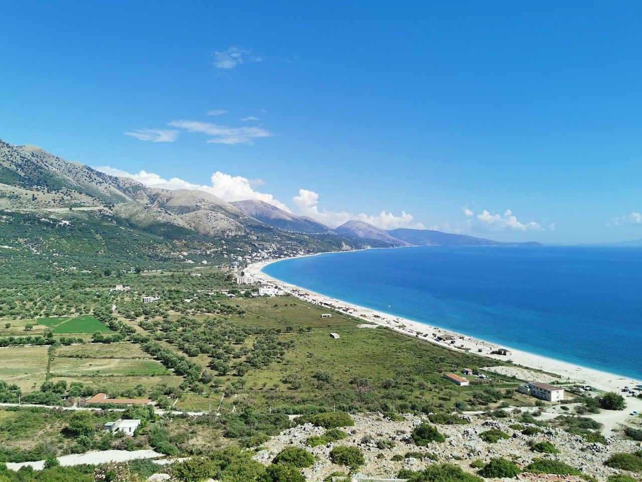 Borsh beach on the Albanian Riviera