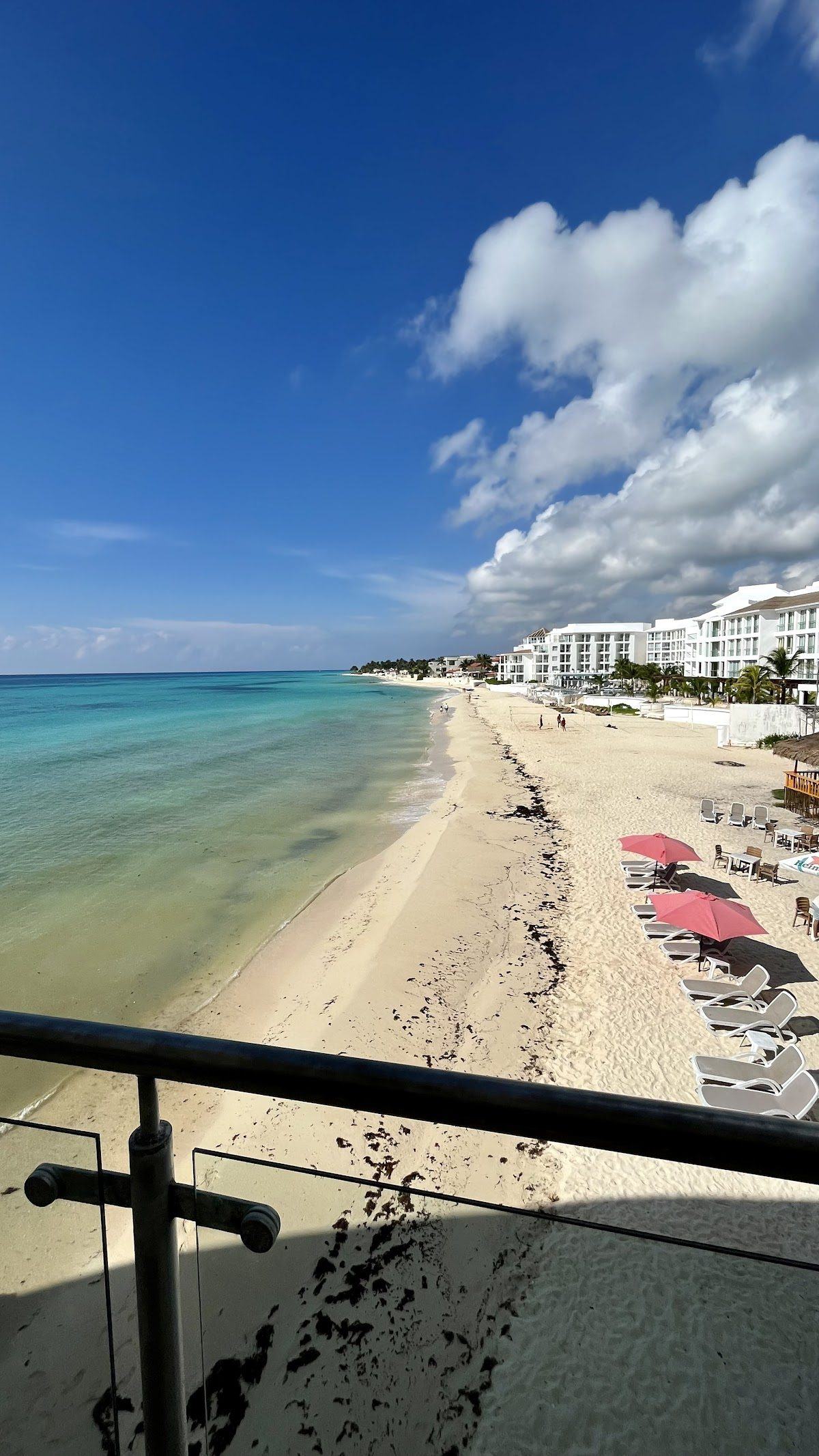 White sand and Caribbean blue water on the Riviera Maya