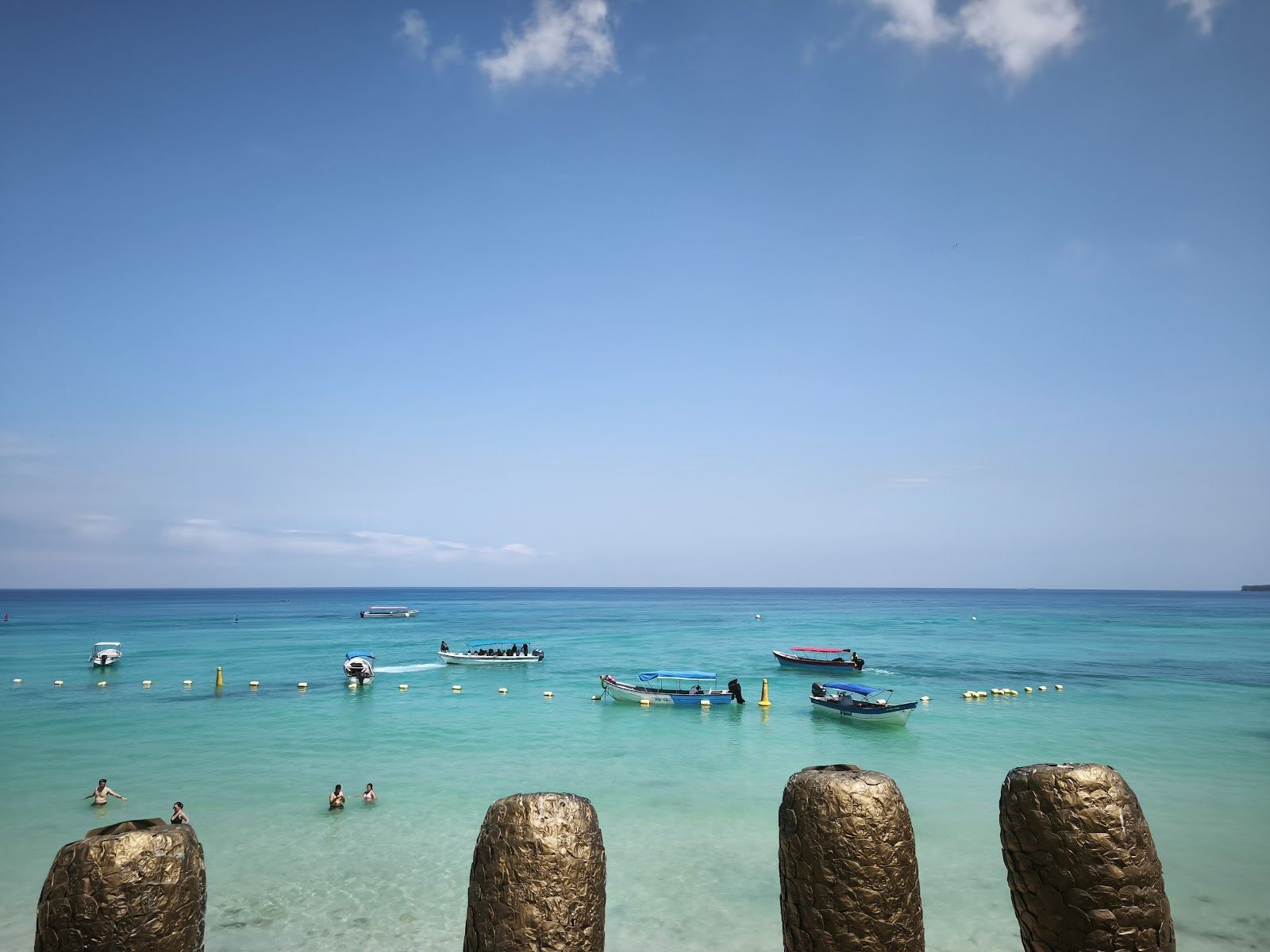A romantic Caribbean beach scene near Cartagena