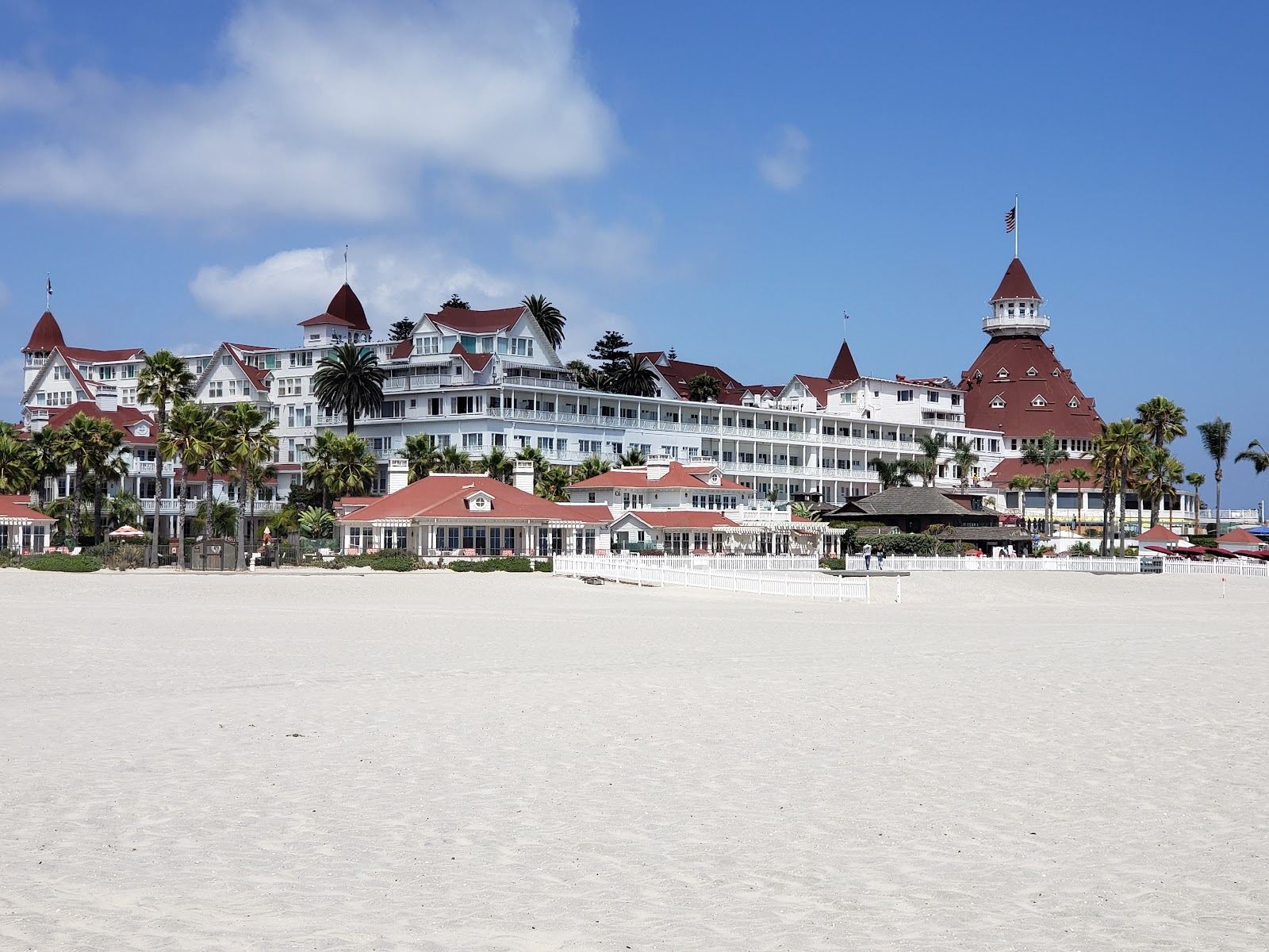 Coronado Beach San Diego wide sparkling sand and open ocean