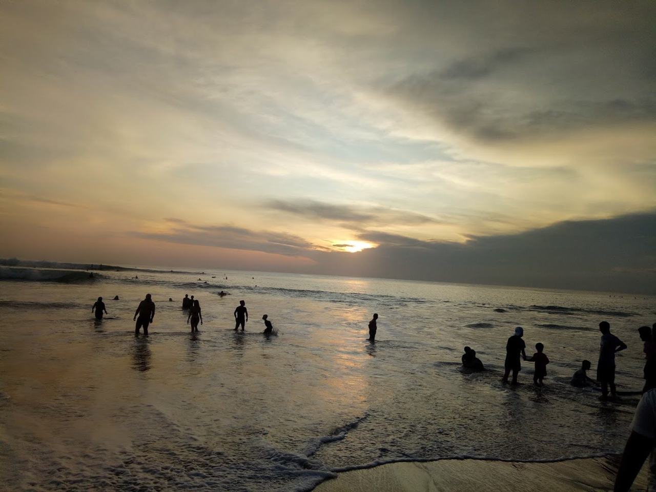 The cliff backed shoreline of Dreamland Beach on the Bukit Peninsula in Bali