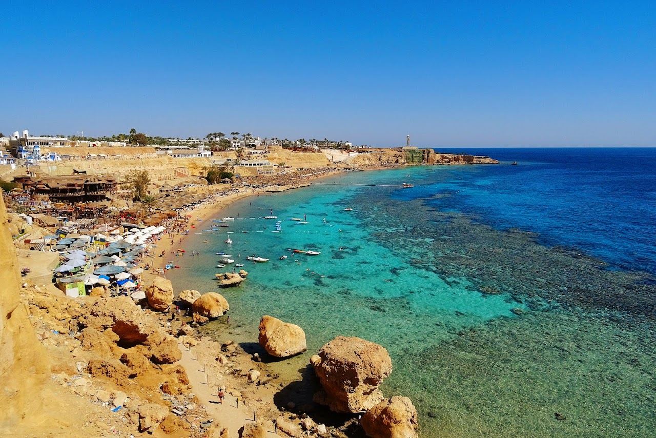 The headland and house reef of Ras Um Sid in Sharm el Sheikh