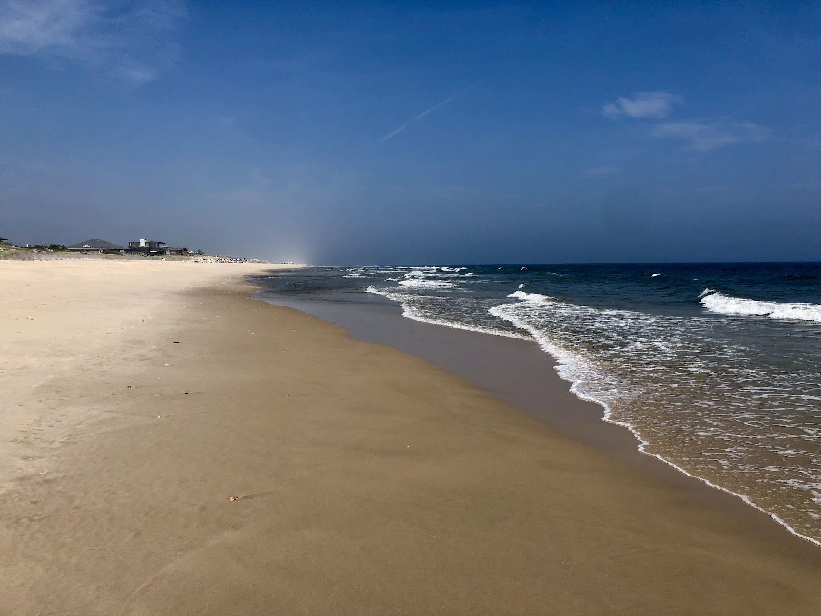 The dunes and ocean surf at Flying Point Beach near Water Mill