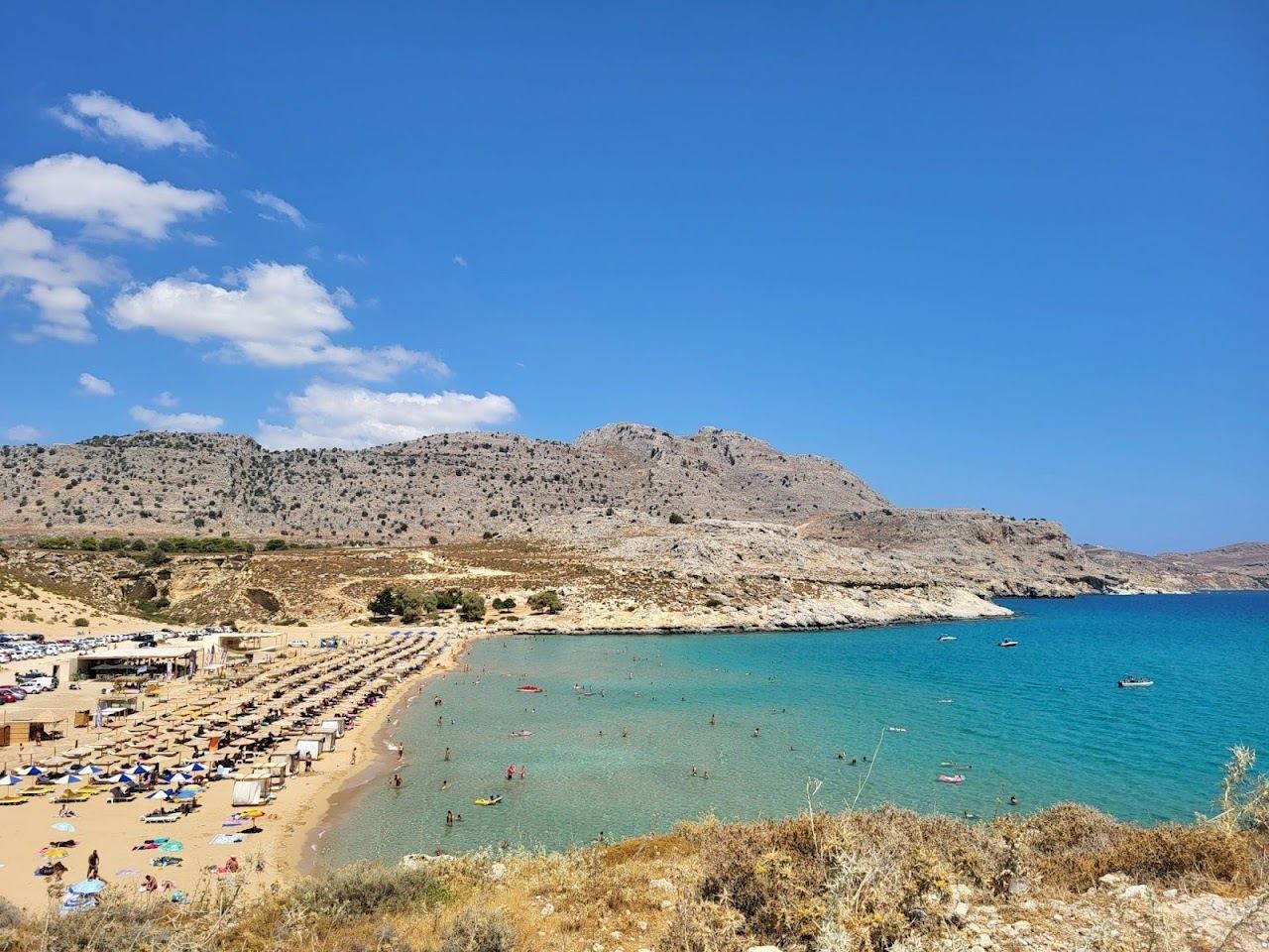 Agathi beach in Rhodes