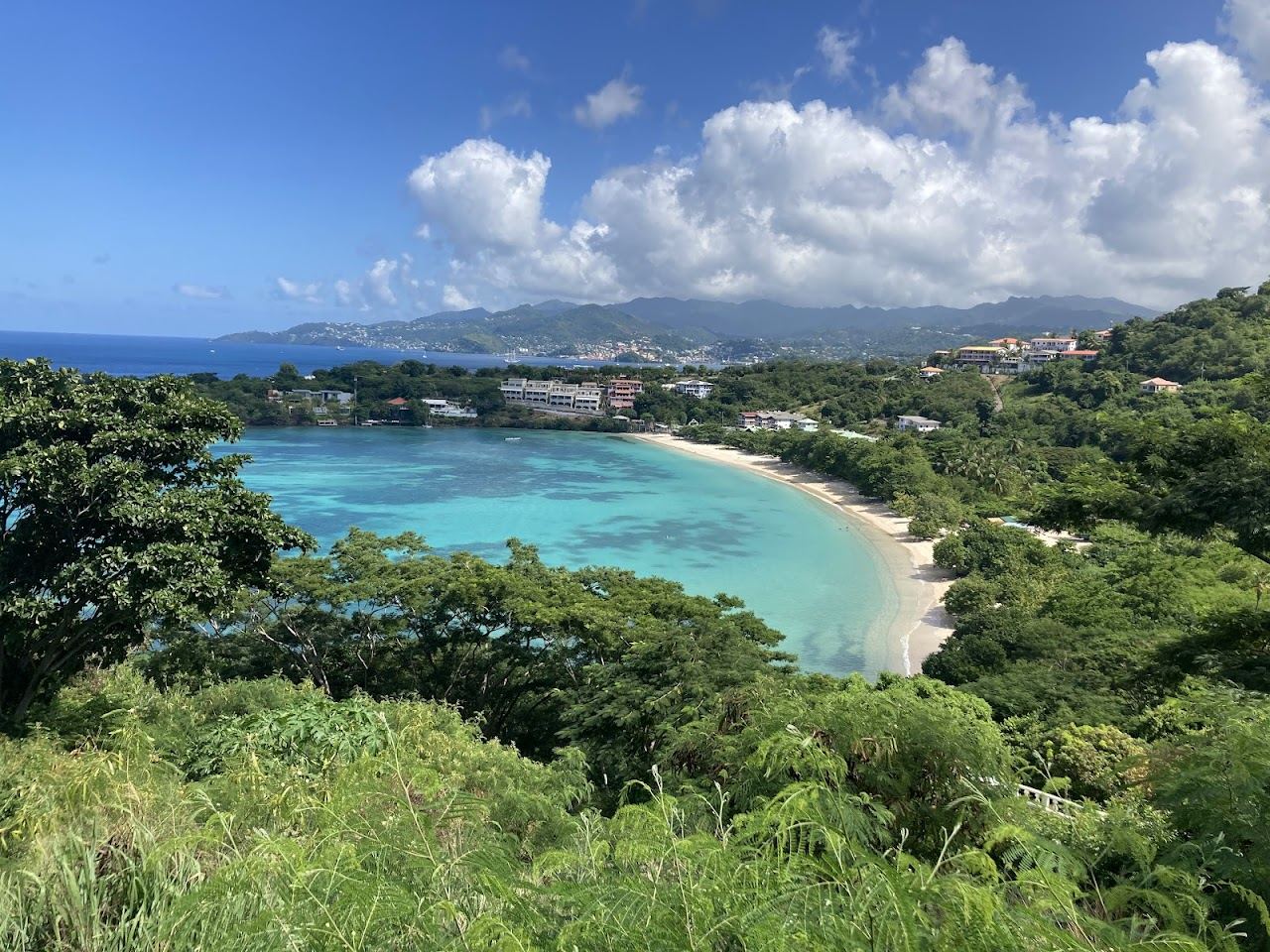 Flat, sheltered turquoise water on a calm Grenada beach used for the calm water guide on Beaches for Kings