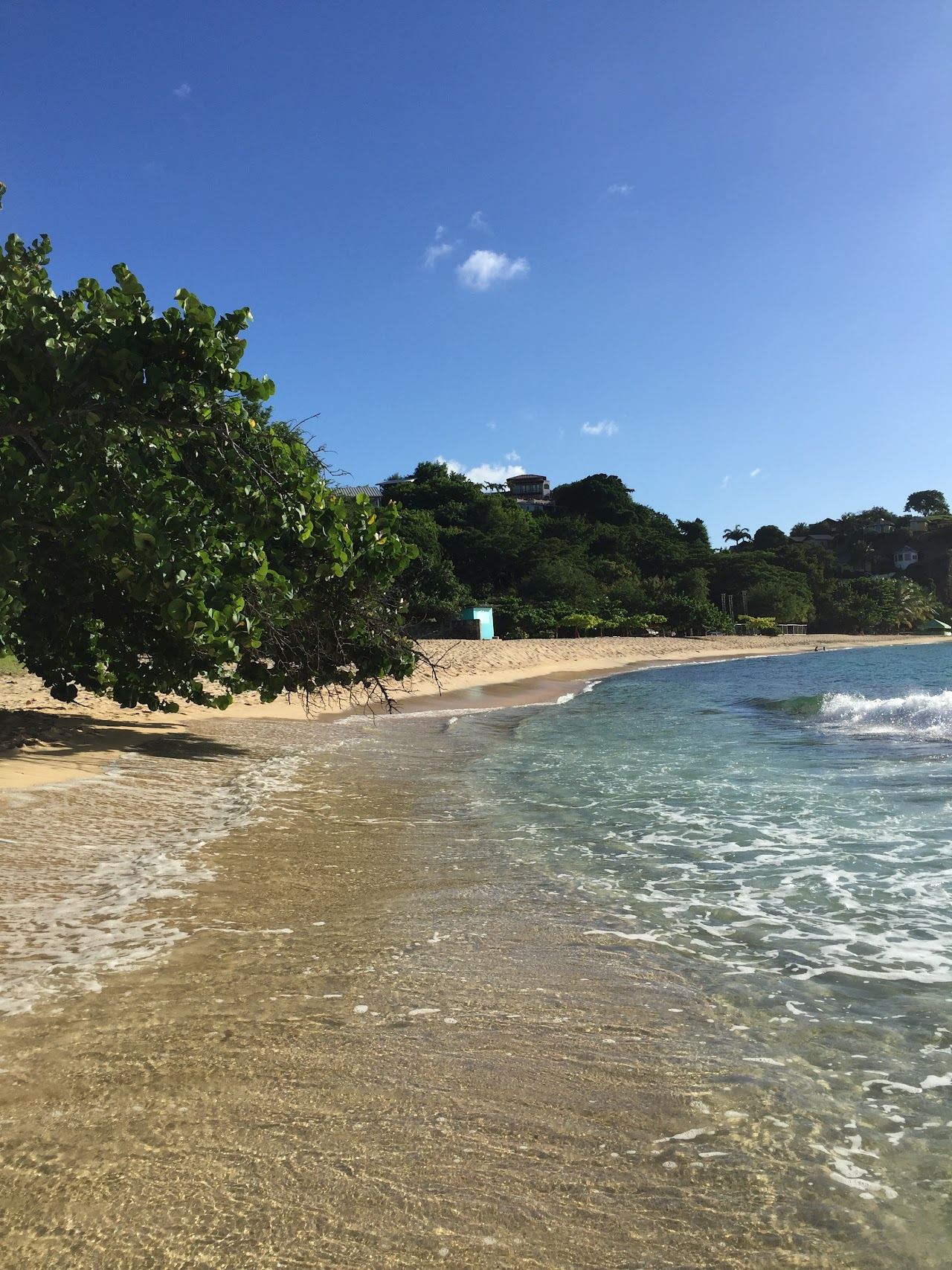 Soft light over a quiet Grenada cove used for the couples guide on Beaches for Kings