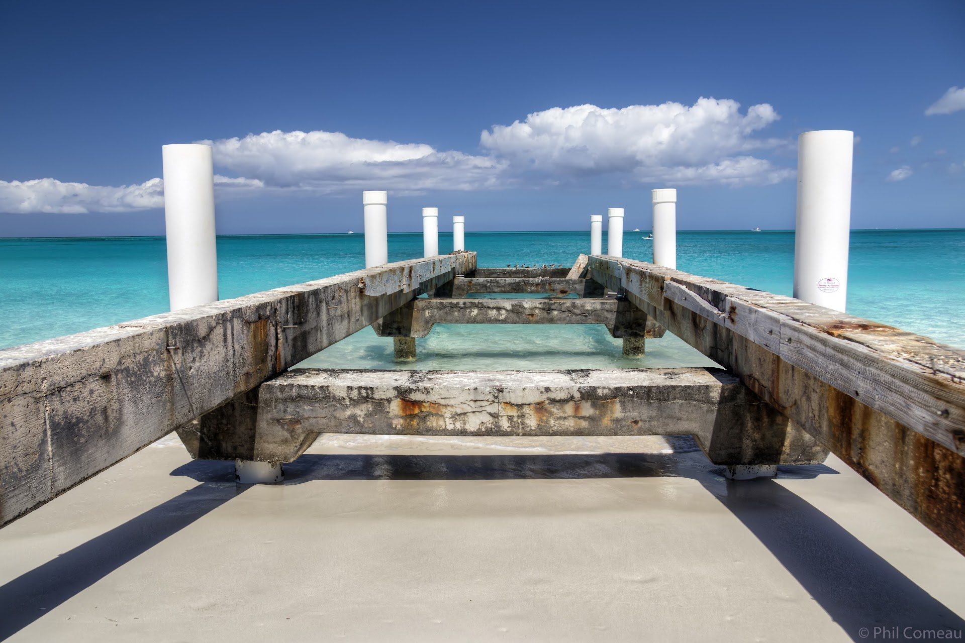 Grace Bay beach at sunset in Providenciales, Turks and Caicos
