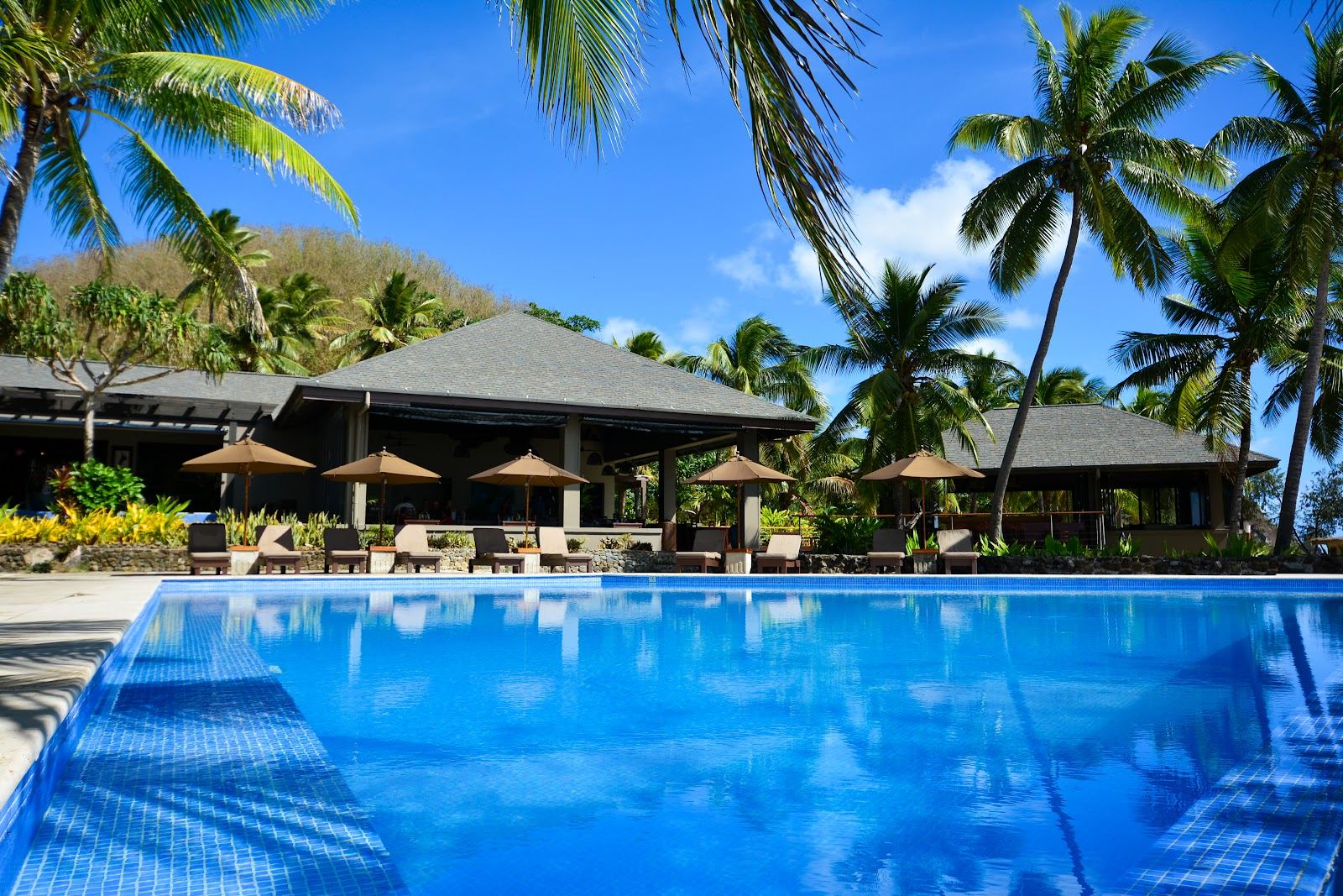 Secluded white sand cove in the Yasawa Islands of Fiji