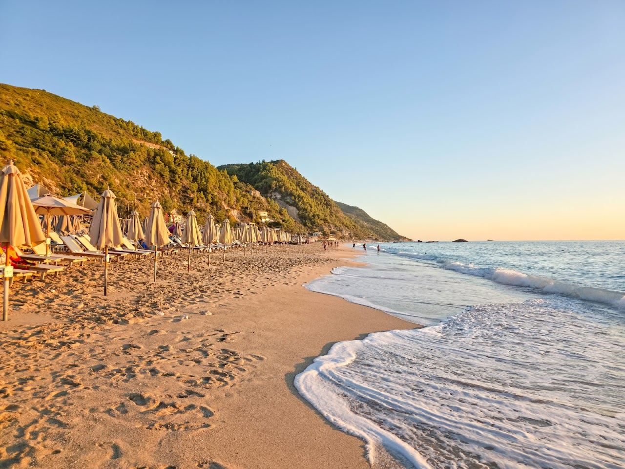 Kathisma beach on the west coast of Lefkada in Greece