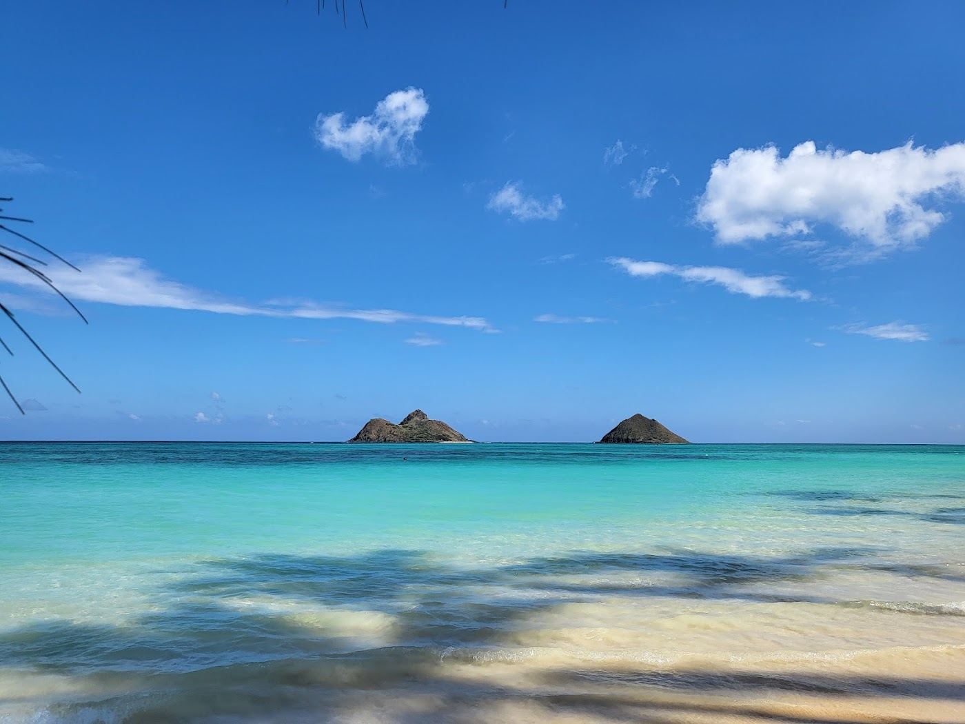 Map view of Lanikai Beach on the windward coast of Oahu
