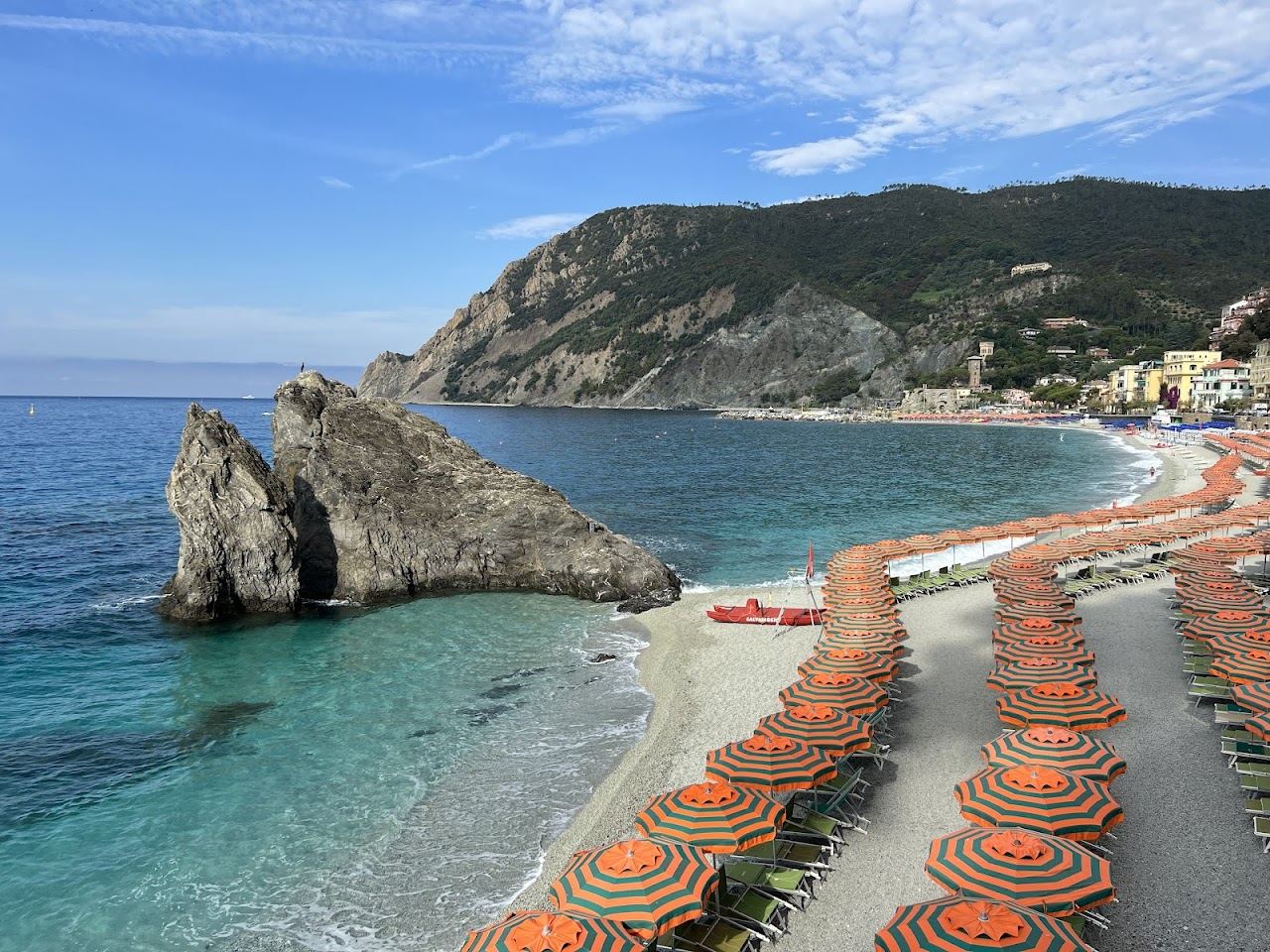 A signature beach in Liguria