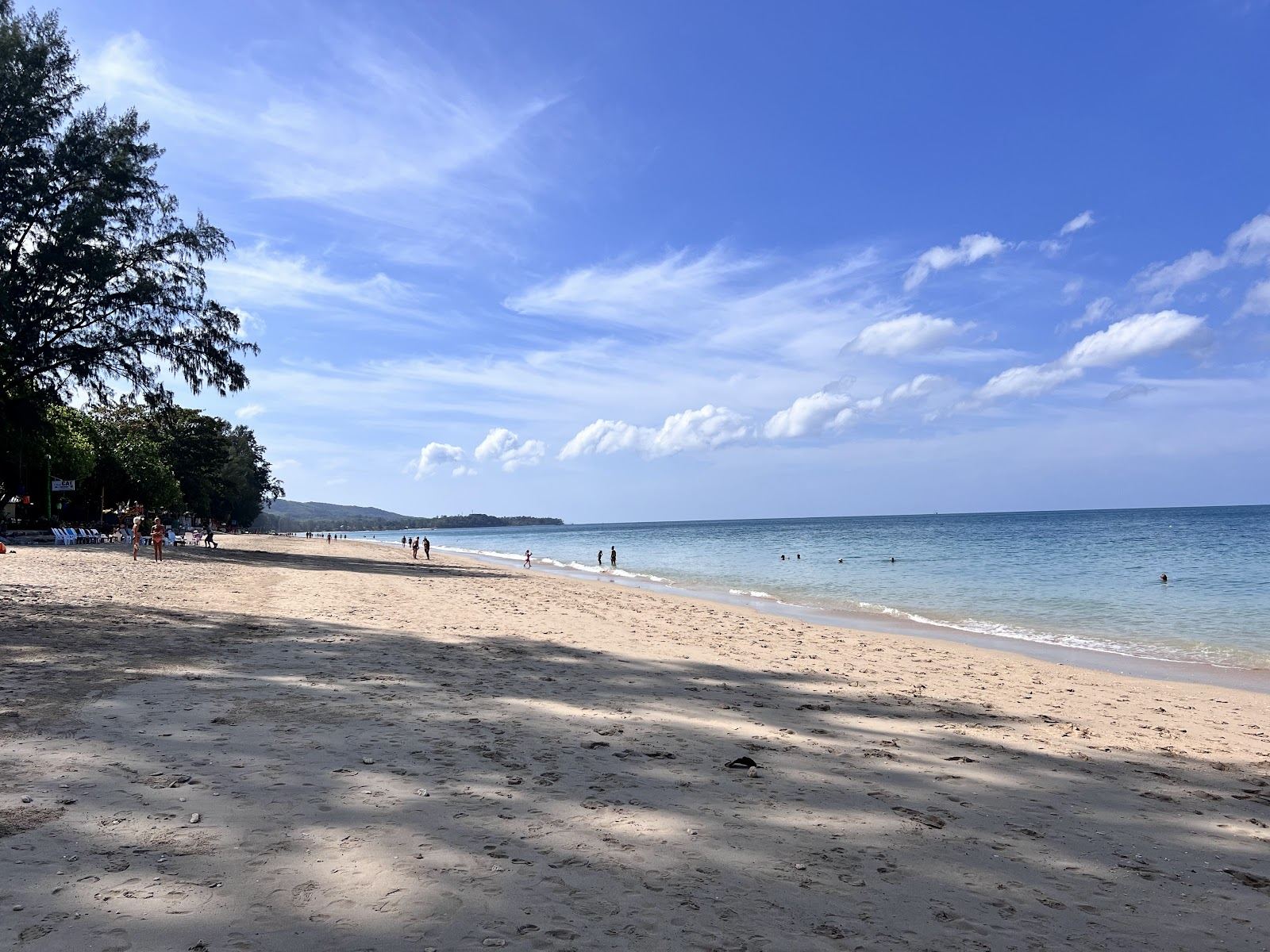 The long soft golden sand and calm sea of Long Beach, or Phra Ae, on Koh Lanta