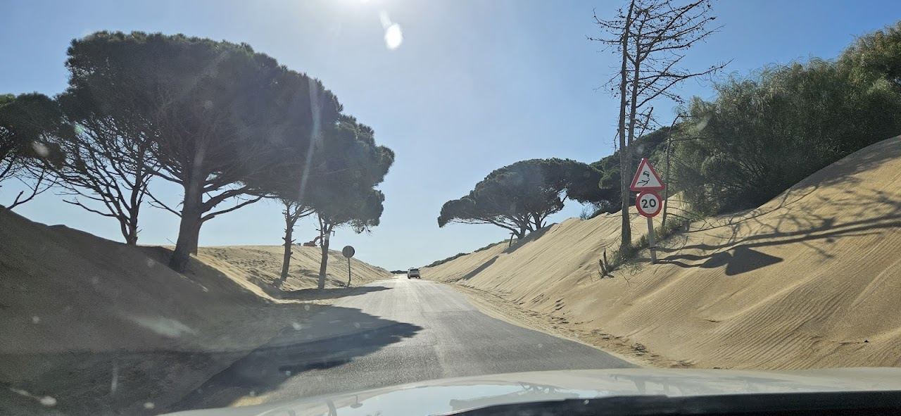 Wide dune backed sand and open Atlantic water near Valdevaqueros beside Los Lances at Tarifa