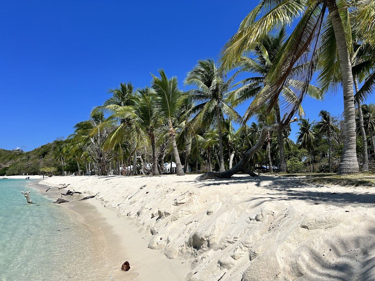 Malcapuya Island white sand and turquoise water near Coron Palawan