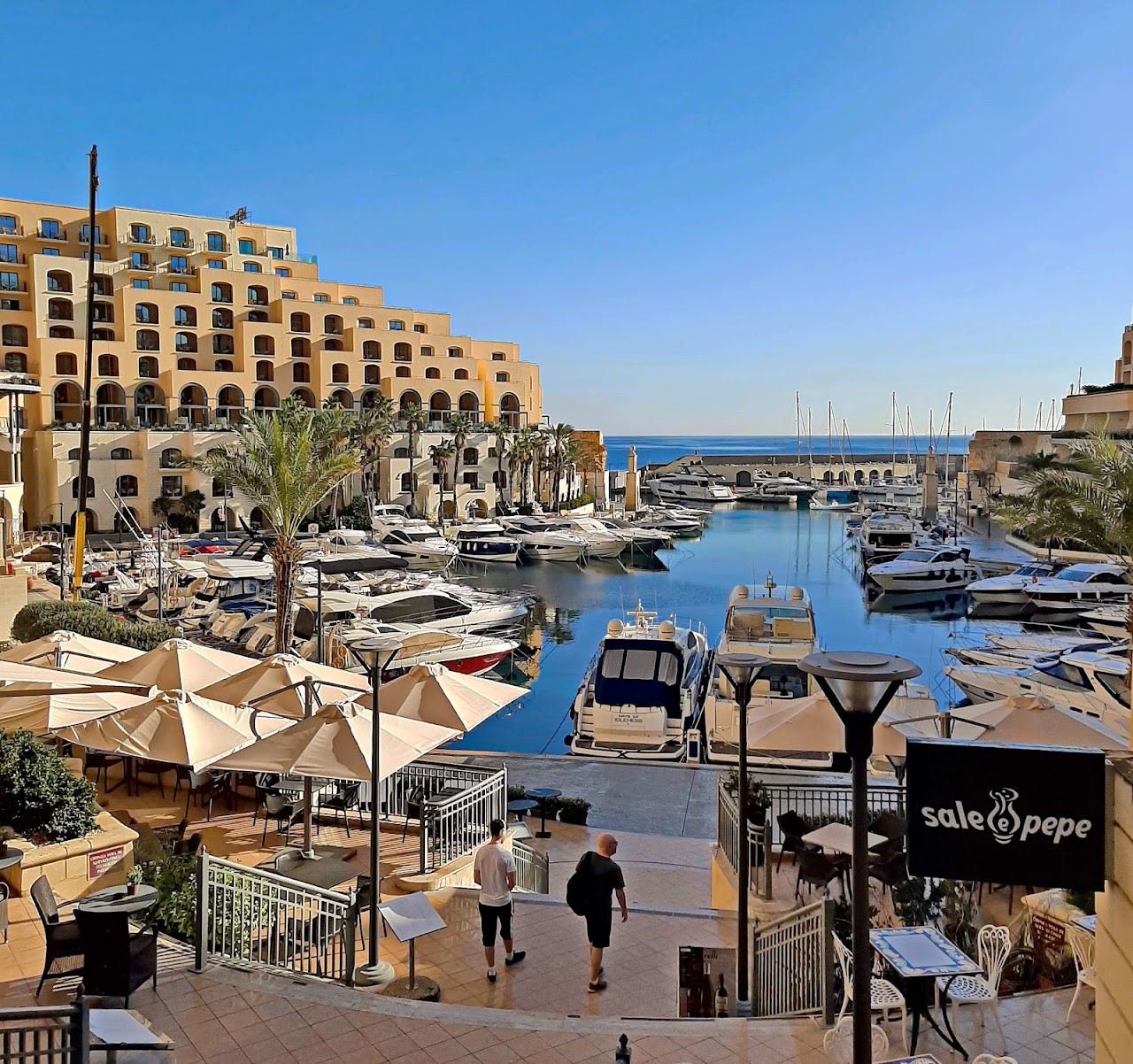 The Portomaso marina and waterfront at St Julian's on the east coast of Malta