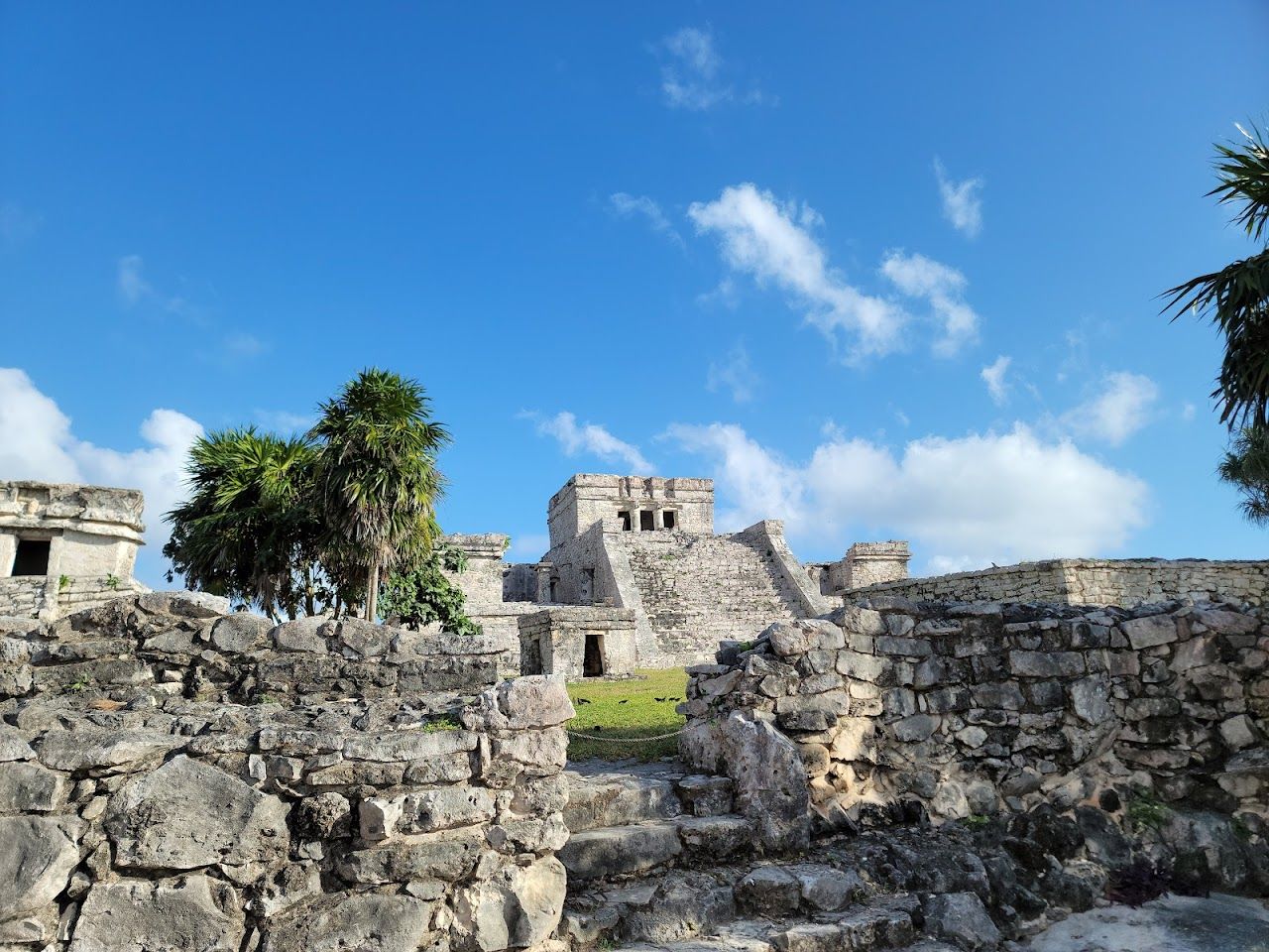 The beach below the Tulum ruins, Mexico