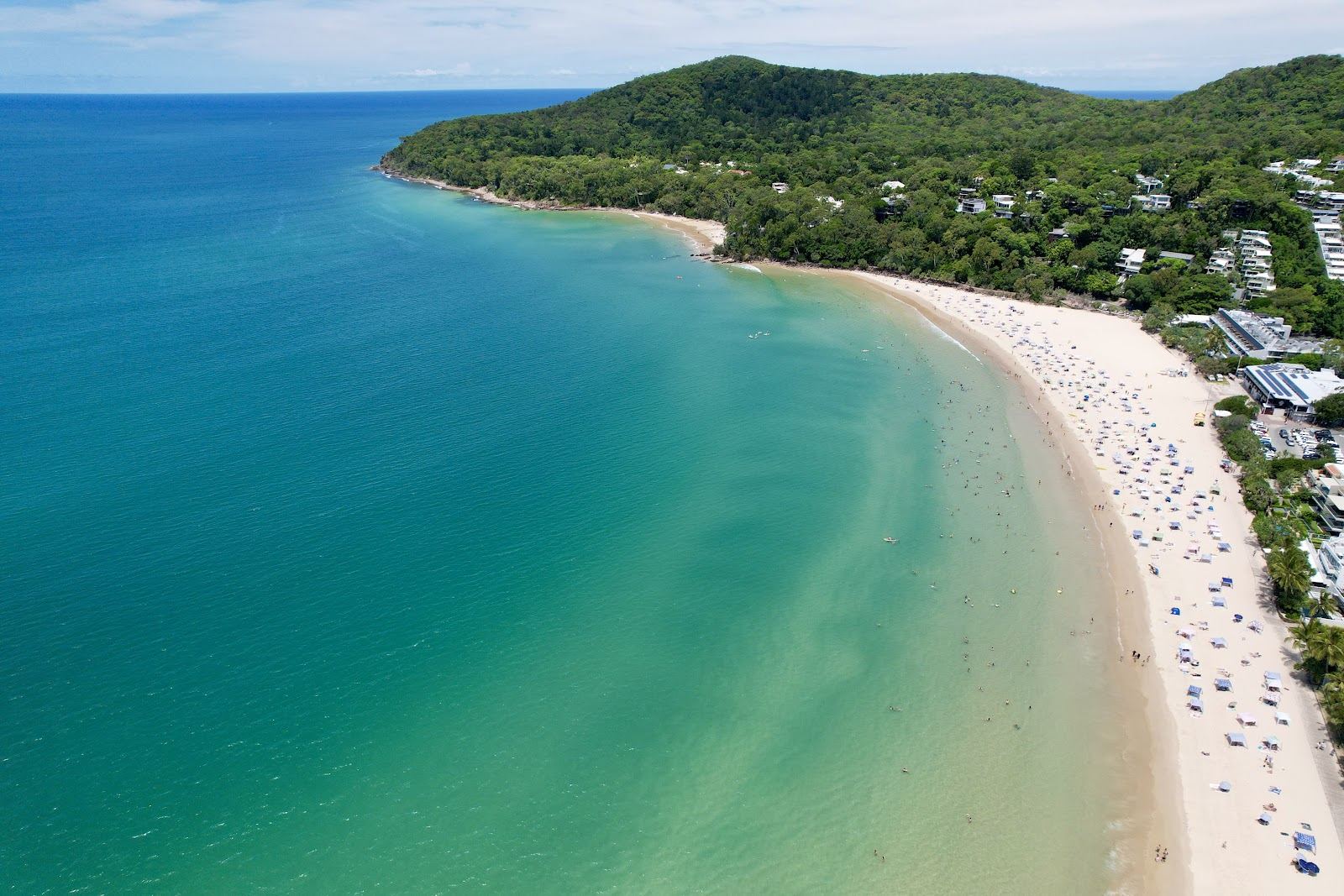 Calm family friendly sand on the Noosa shore