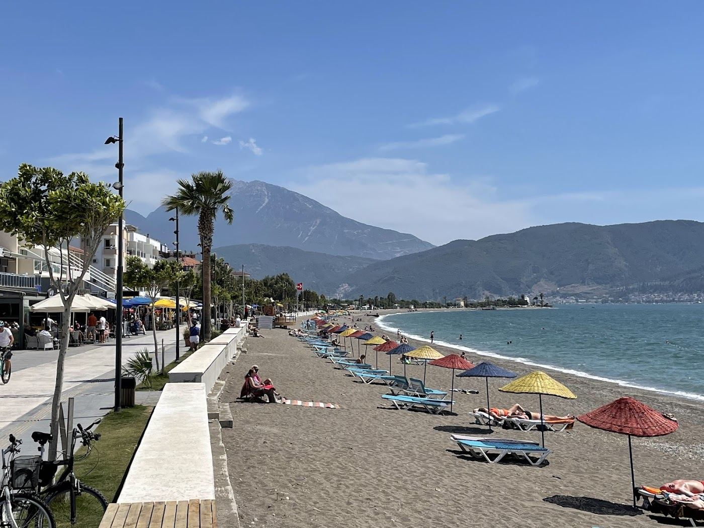 Calis Beach on the Oludeniz coast near Fethiye in Turkey
