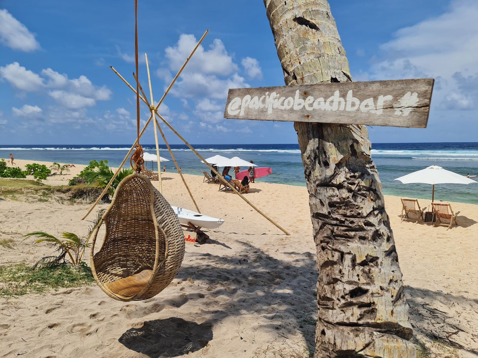 Pacifico Beach on Siargao island in the southern Philippines