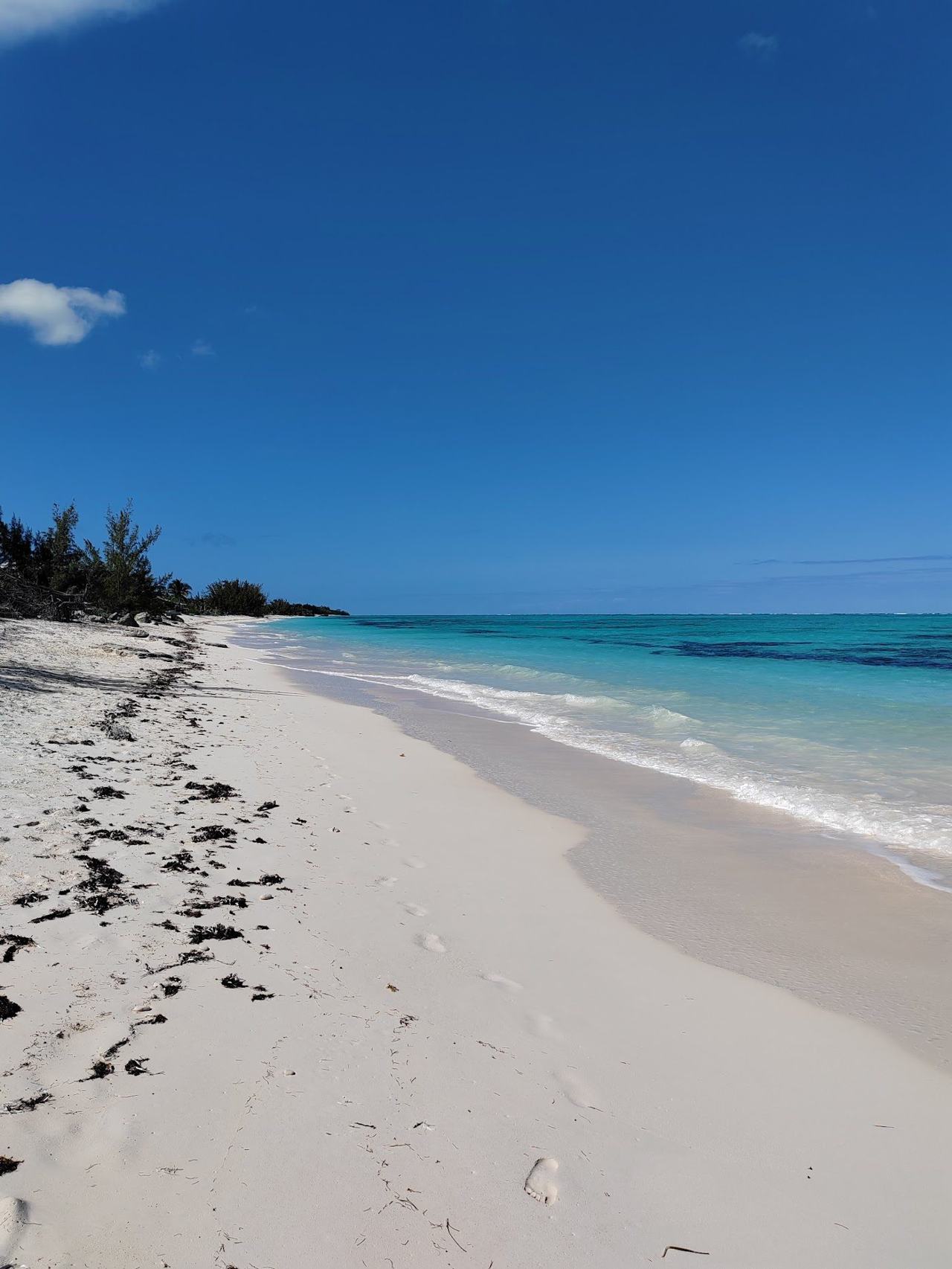 Pelican Beach quiet empty strand near Whitby on neighbouring North Caicos
