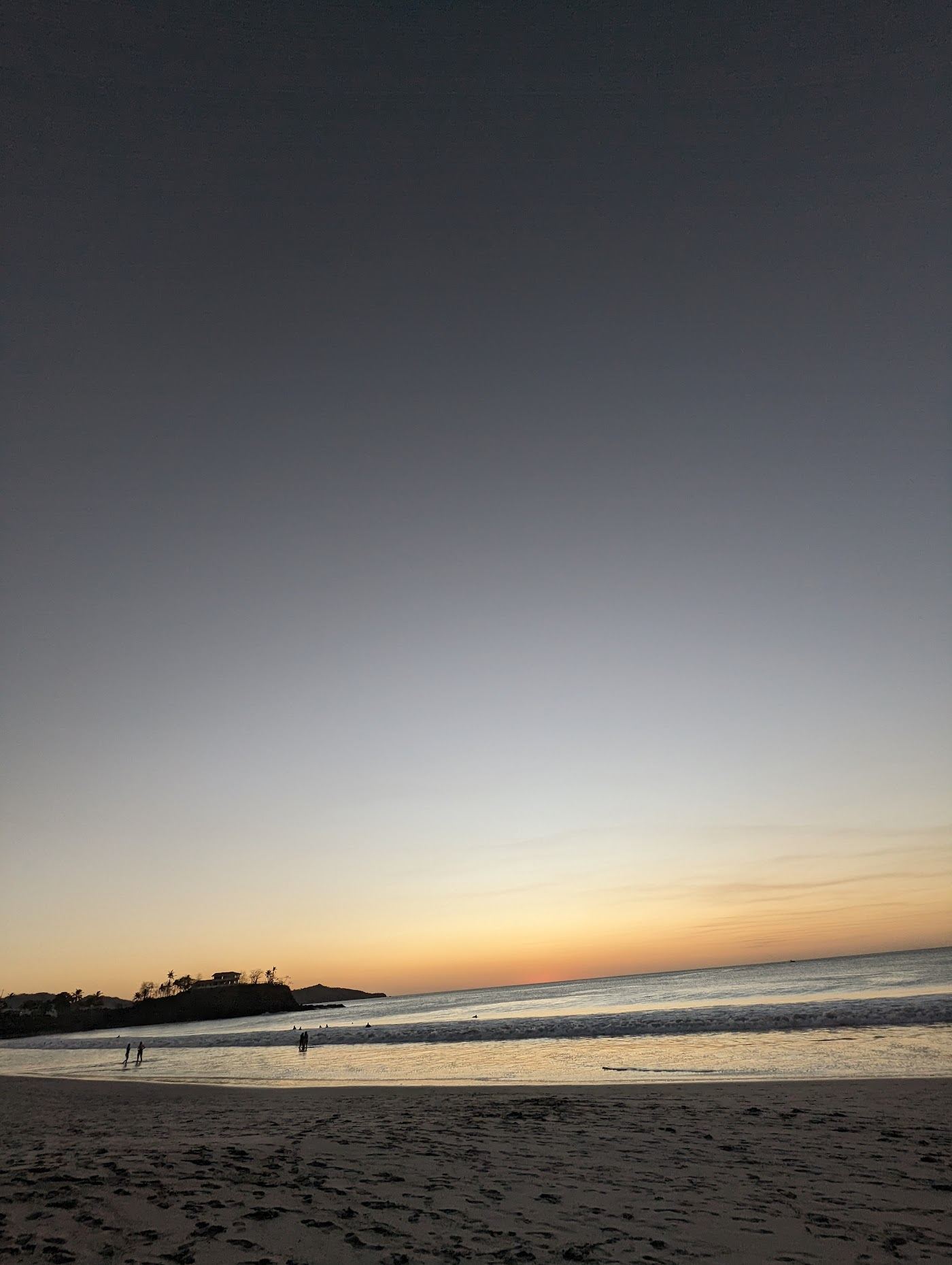 Pale sand and headland at Playa Flamingo on the northern Guanacaste coast