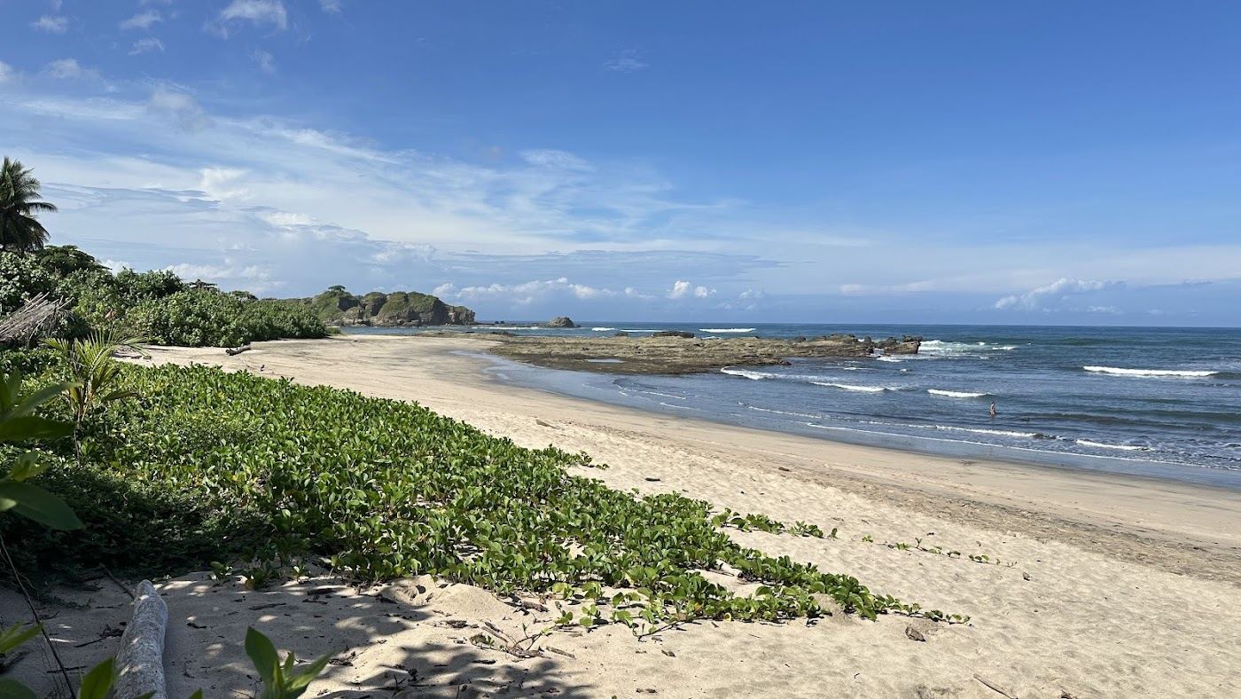 Rocky cove and tide pools at Playa Pelada near Nosara in Guanacaste