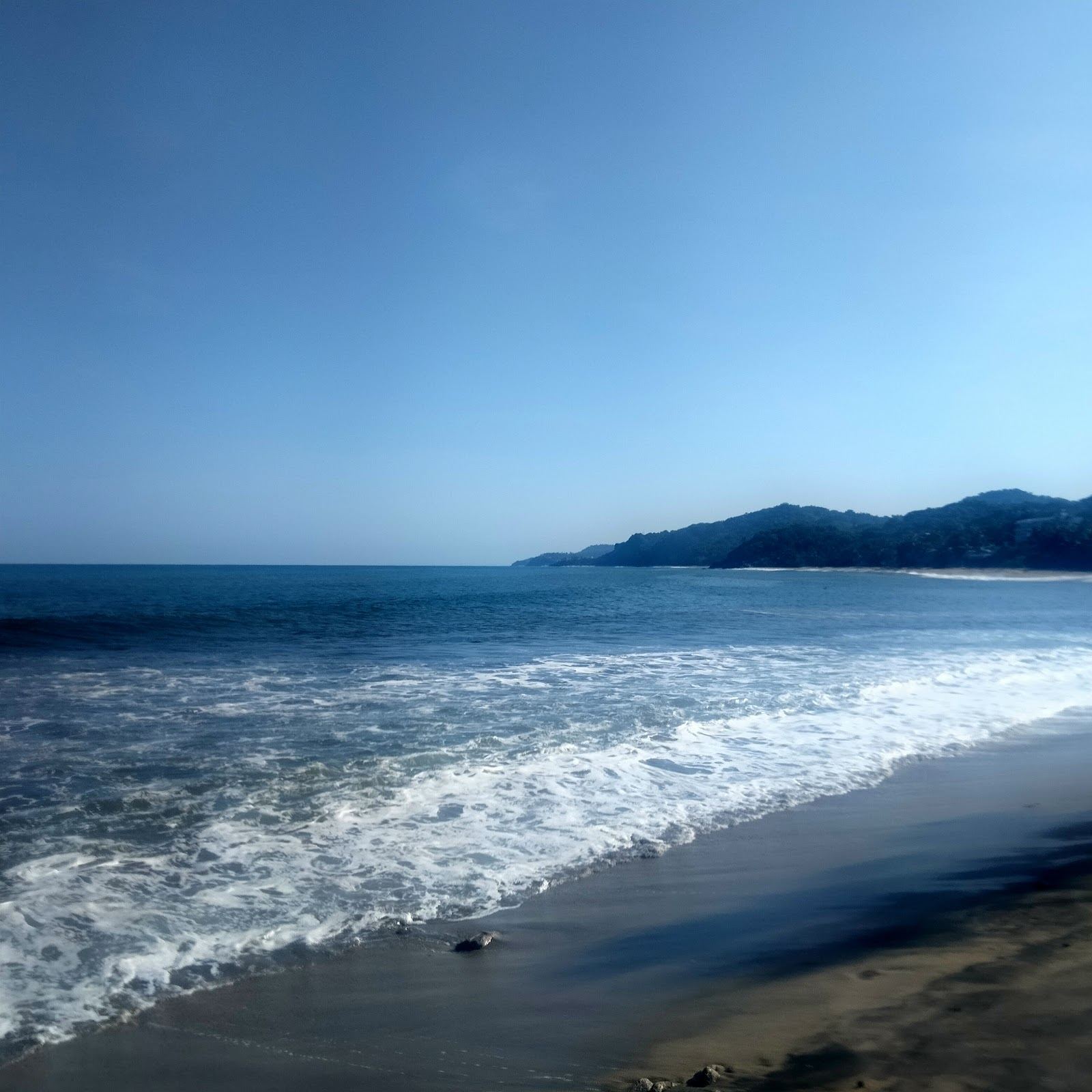 The sun setting over the Pacific from the sand at Sayulita on the Riviera Nayarit