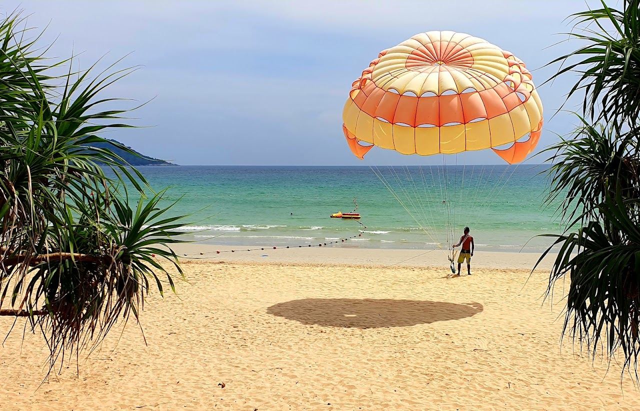 Soft sand and clear water at Kata Beach on the west coast of Phuket