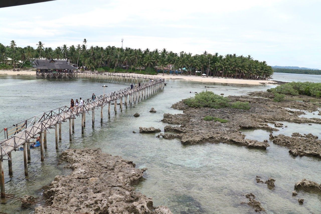 The surf coast at Cloud 9 on Siargao, Philippines