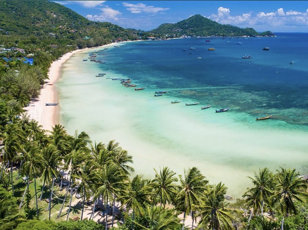 Sairee Beach on Koh Tao, Thailand