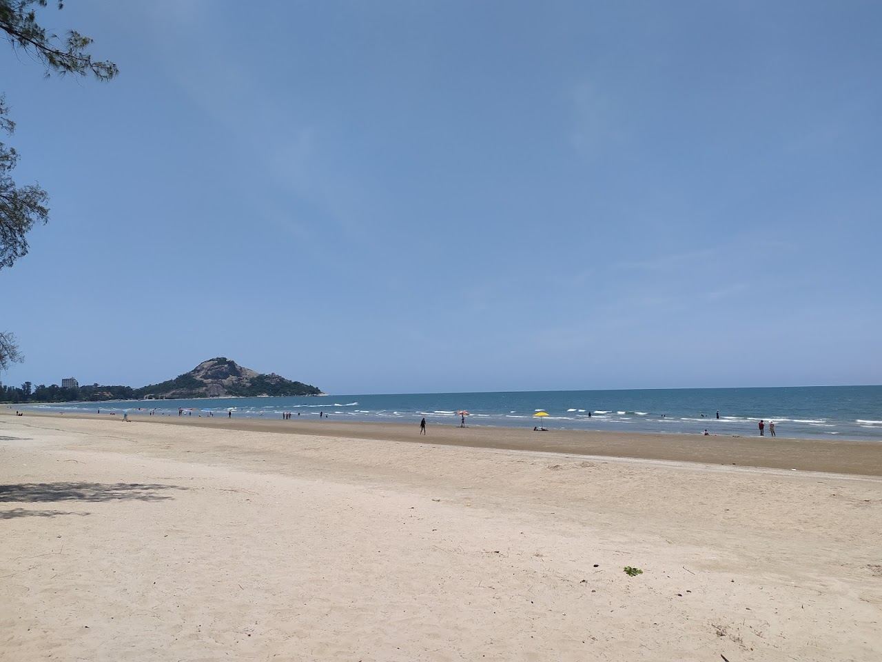 The pine shaded sand of Suan Son Pradipat Beach south of Hua Hin