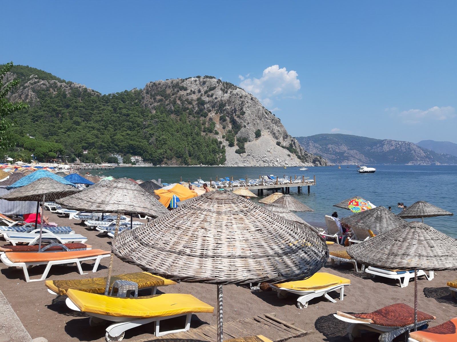 Turunc cove and village over the headland from Marmaris in Turkey