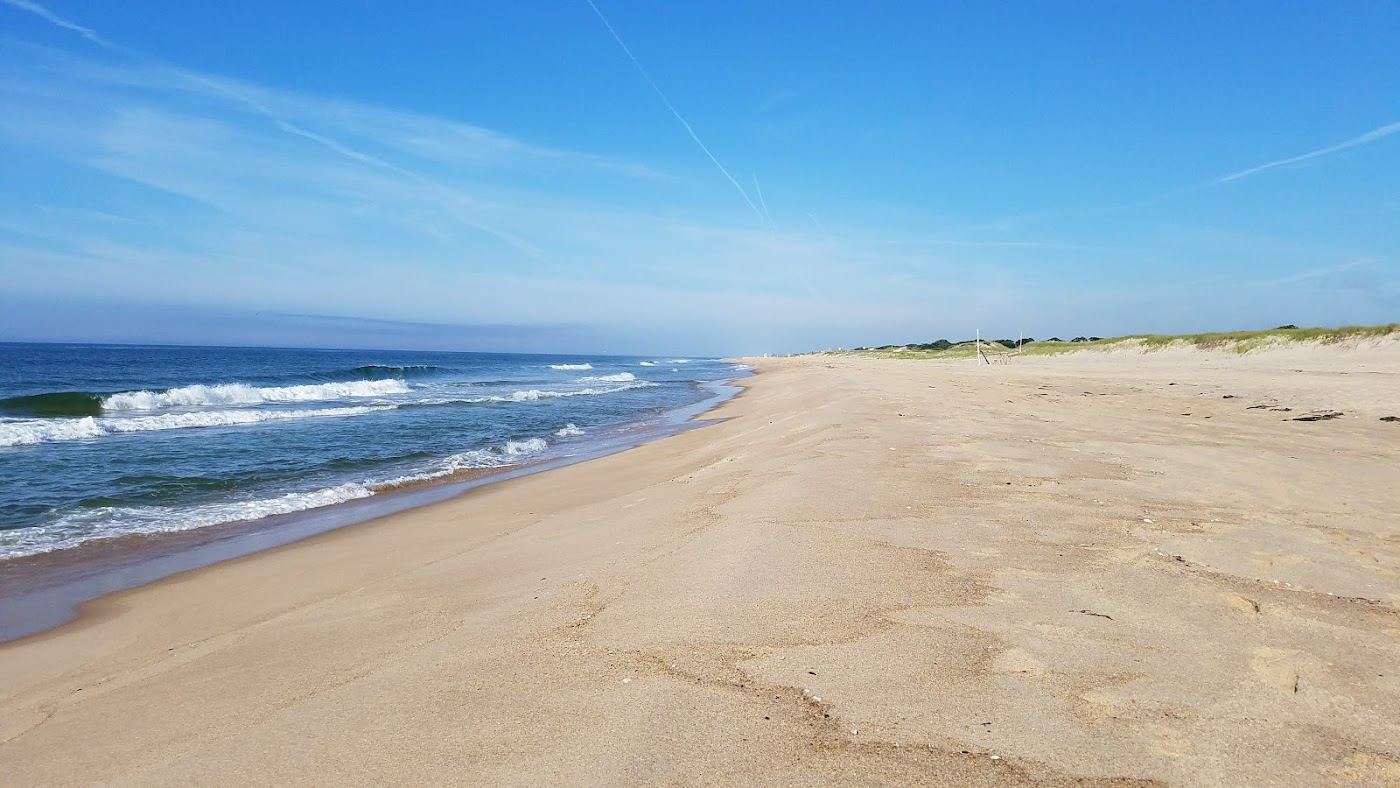 The dunes and ocean at Two Mile Hollow Beach in East Hampton