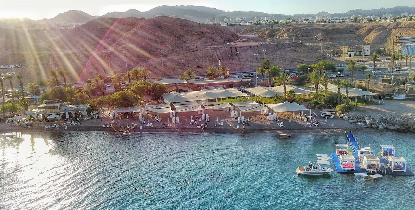The central North Beach bay near Village Beach in Eilat